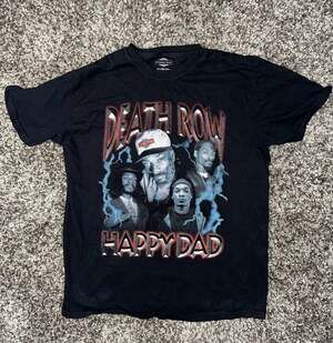 Happy Dad x Death Row Records Snoop Dogg Graphic T-Shirt Black
